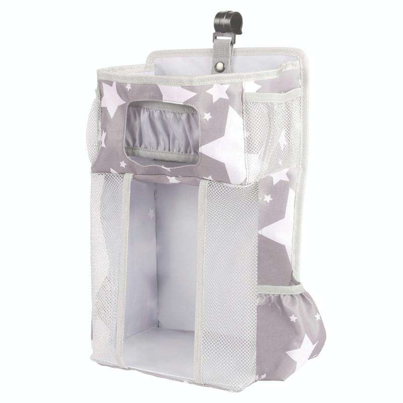 Cot Top Multi-Function Organiser Storage Hanging Bag(Stars)