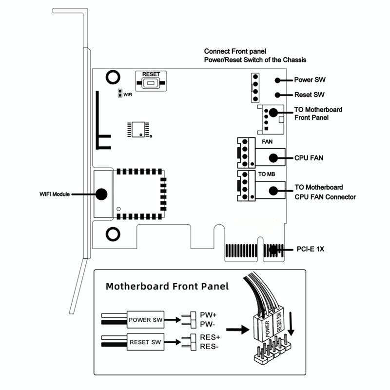 2.4G WIFI Computer Remote Boot Card Remote Control Wireless Switch Module Work With Google Home T...