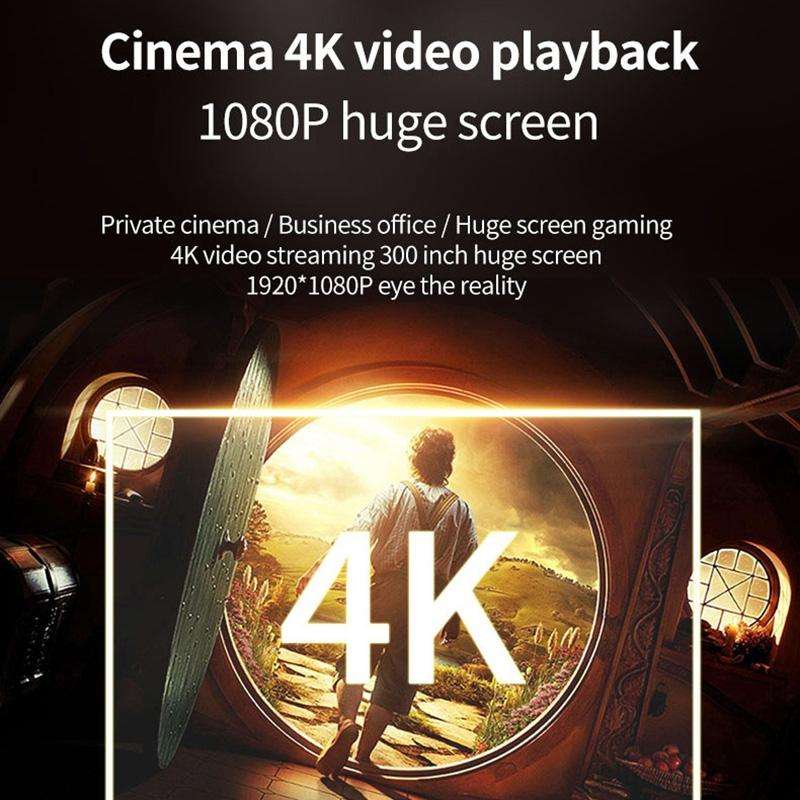 T01 800x480 2200 Lumens Mini LCD Digital Projector, Android Version, EU Plug(White Black)