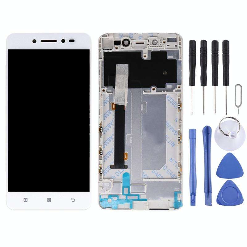 OEM LCD Screen for Lenovo S90 S90-T S90-U S90-A Digitizer Full Assembly with Frame (White)