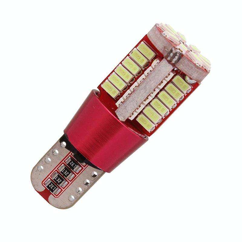 2 PCS T10 5W 285LM Ice Blue Light 57 SMD 4014 LED Error-Free Canbus Car Clearance Lights Lamp, DC...