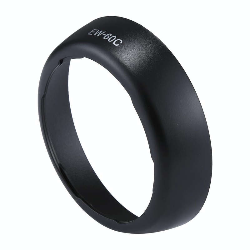 EW-60C Lens Hood Shade for Canon EF 28-90mm f/4-5.6 III, EF-S 18-55mm f/3.5-5.6 / IS / II USM / I...