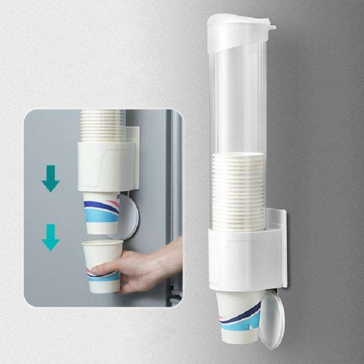 Household Disposable Cup Holder Wall-mounted Rack Convenient Dustproof Automatic Cup Taker, Speci...