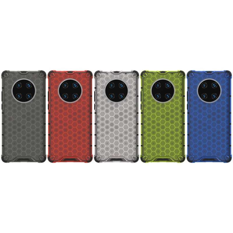 For Huawei Mate 40 Pro Shockproof Honeycomb PC + TPU Protective Case(Black)