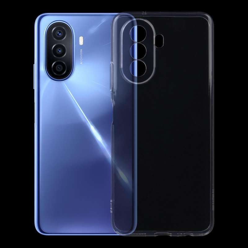 For Huawei nova Y70 0.75mm Ultra-thin Transparent TPU Phone Case