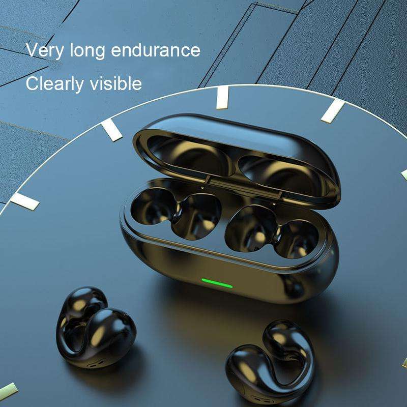 BT12 Wireless Bluetooth Ear Clip Sport Noise Reduction Headphones(White)