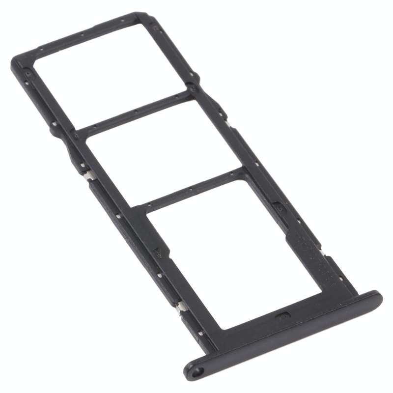 SIM Card Tray + SIM Card Tray + Micro SD Card Tray for Huawei P Smart 2021 (Black)