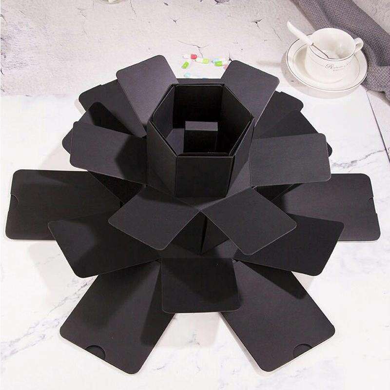 Surprise Hexagon Blooming DIY Handmade Album Creative Photo Box Star Gift Box
