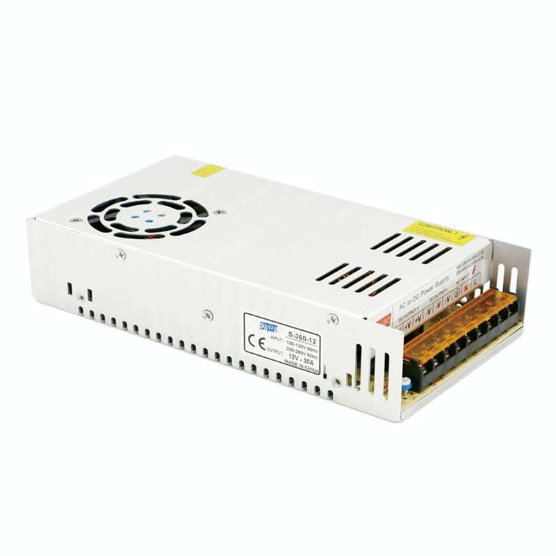 SOMPOM S-360-12 360W 12V 30A Iron Shell Driver LED Light Strip Lighting Monitor Power Supply