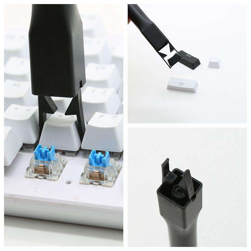Keycap Puller ABS Plastic Keycap Remover Switch Extractor Tool(Black)
