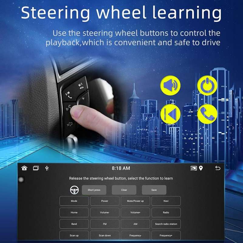 SWM 686 6.86 inch Android 12 Car Navigation Machine Radio Receiver Support Mobile Phone Interconn...