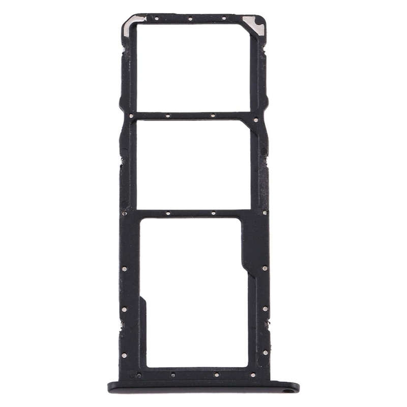 SIM Card Tray + SIM Card Tray + Micro SD Card Tray for Huawei Y8s (Black)