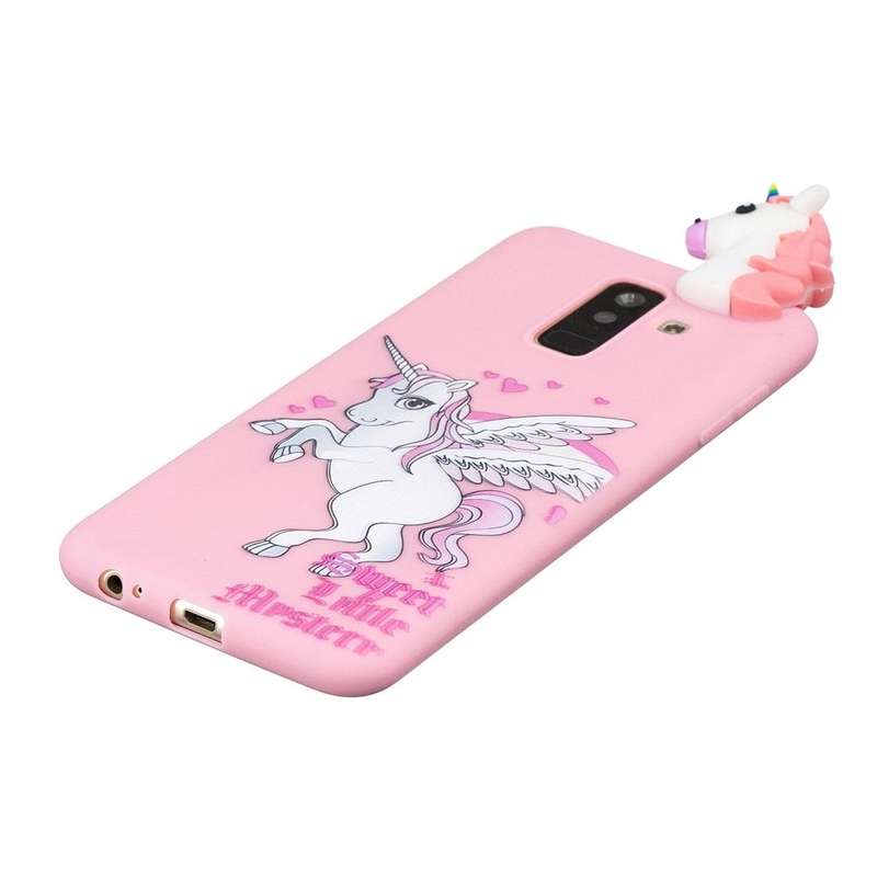 For Galaxy A6 (2018) Shockproof Cartoon TPU Protective Case(Unicorn)