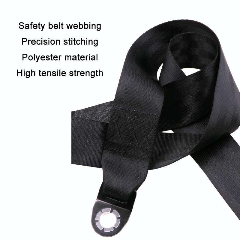 Universal 3-point Car Retrofit Seat Belt With Emergency Locking(Iron Buckle)