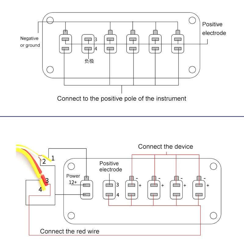 12V Universal Car One-key Start Button Modified Racing LED Light Rocker Switch Panel(Carbon Fiber...