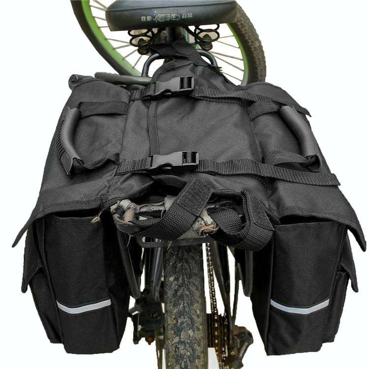 Outdoor Bicycle Motorcycle Mountain Bike Rear Pack Bag After Riding Shelf Bag(Black Edge)