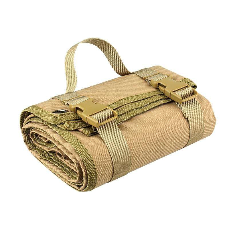 H148 Outdoor Folding Moisture-proof Training Camping Mat(Khaki)