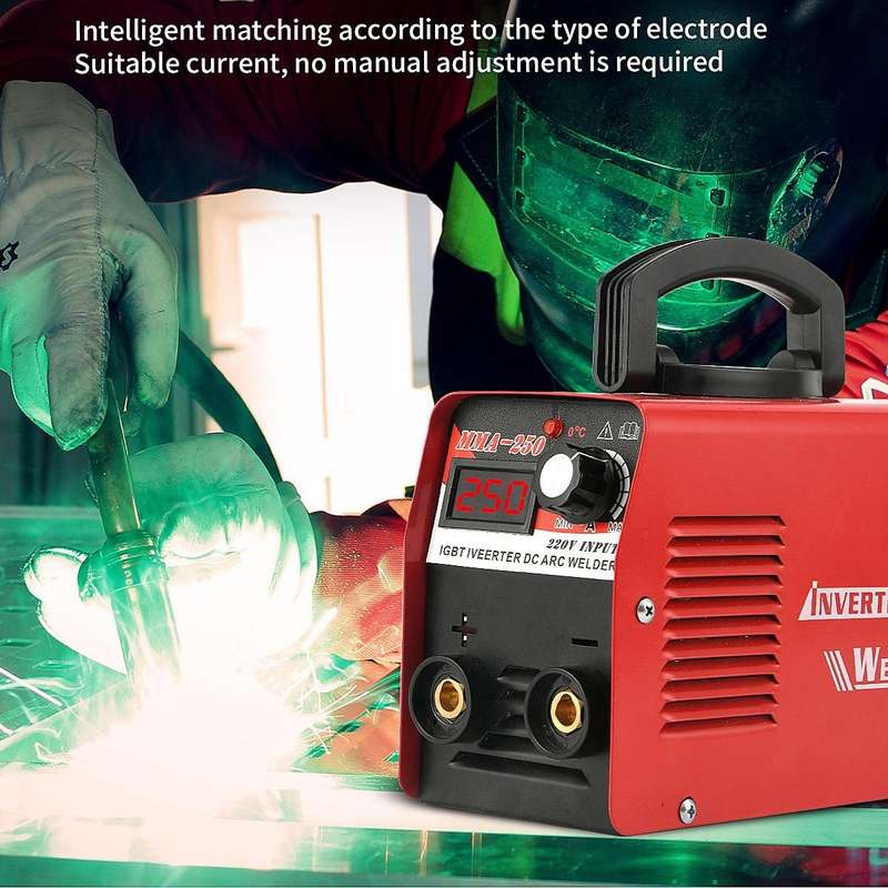 MMA-250 Household Small Intelligent DC Handheld Electric Welder EU Plug