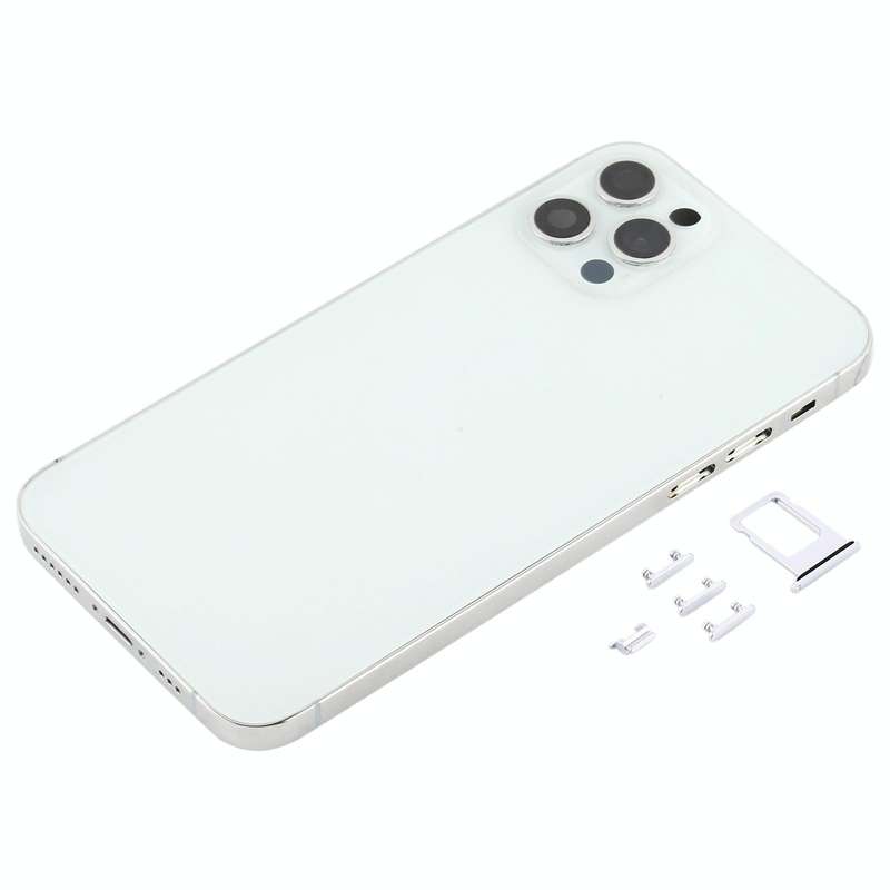 Back Housing Cover with Appearance Imitation of iP12 Pro for iPhone X(White)