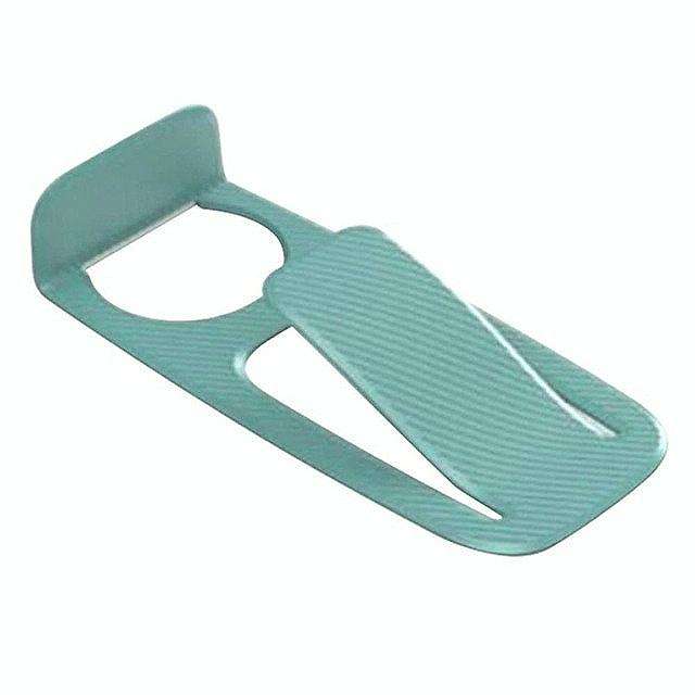 Multi-function Spring Innovative Door Stopper Block Simple Style Door Wedge Holder(Blue)