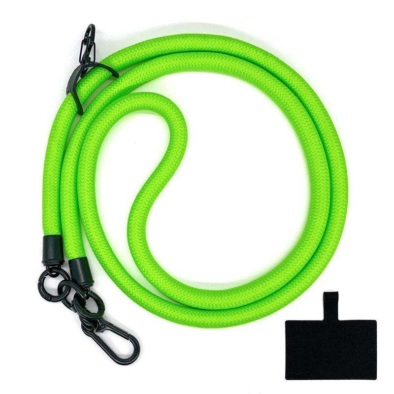 10mm Thick Rope Mobile Phone Lanyard Spacer Adjustable Anti Theft Phone Strap(NO.3 Fluorescence G...