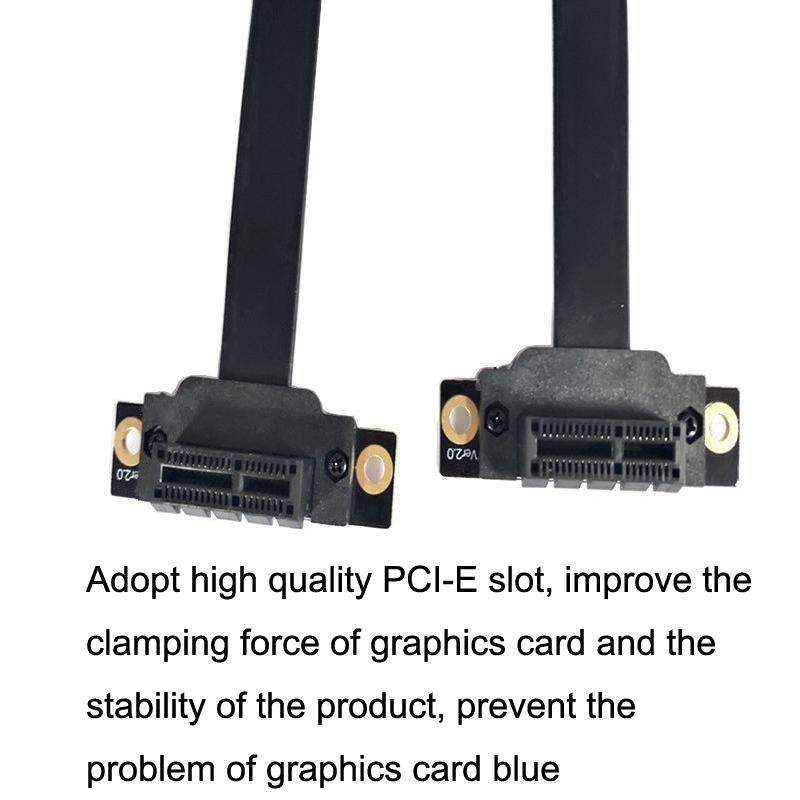 PCI-E 3.0 1X To 1X 90 Degrees Reverse Graphics Card / Wireless Network Card / Conversion Card Ext...