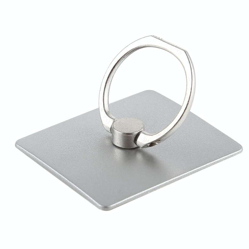 100 PCS Universal Finger Ring Mobile Phone Holder Stand(Silver)