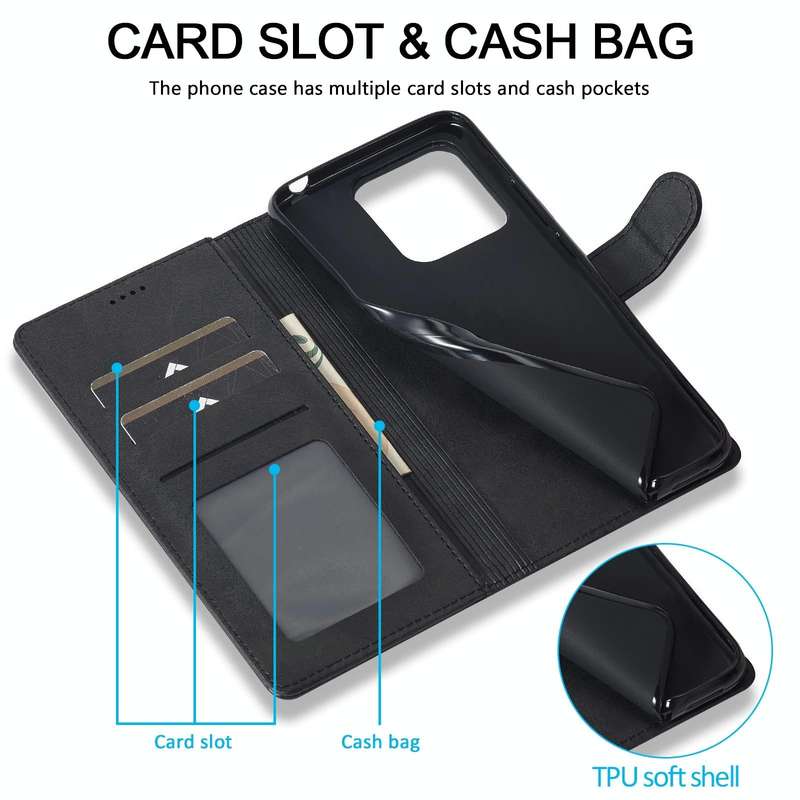 For Xiaomi Redmi 12C/11A Global LC.IMEEKE Calf Texture Horizontal Flip Leather Case(Black)