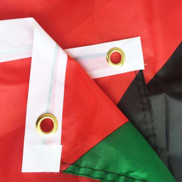 90 x 150cm Palestine Flag No. 4 Polyester Fabric Decorative Flag