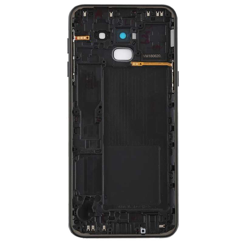 For Galaxy J6 (2018) / J600F/DS, J600G/DS Back Cover with Side Keys & Camera Lens (Black)