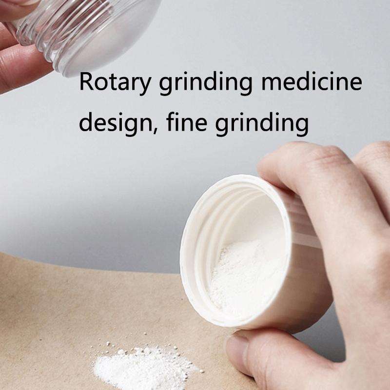 S0466 Medicine Cutter Tablet Grinding Cutter Medicine Dispensing Transparent Portable Storage Box...