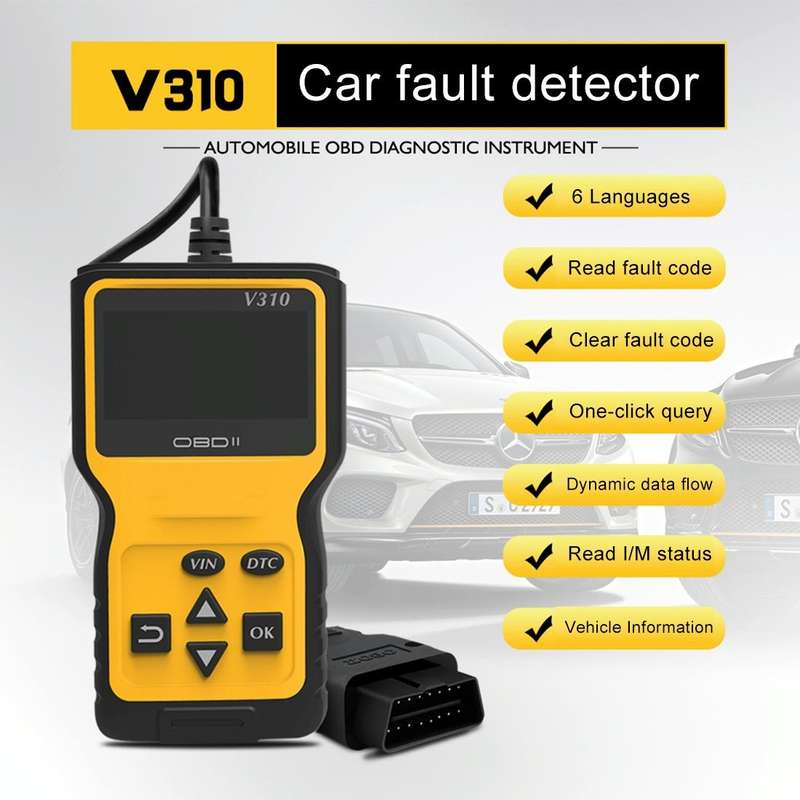 V310 Car Handheld V1.1 OBD2 Fault Detector OBD2 Diagnostic Tool
