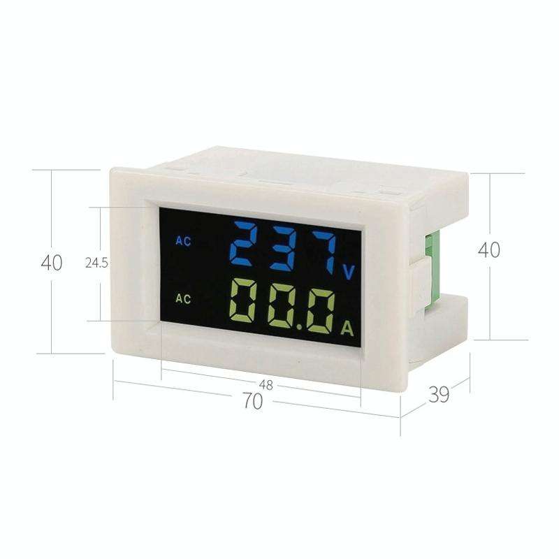D85-2042A 110V 220V 380V 100A Digital AC Voltmeter Ammeter Current Amps Volt Meter LCD Panel Moni...