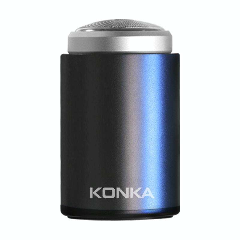 KONKA Mini Portable Razor Outdoor Waterproof Men Razor, Color: Black