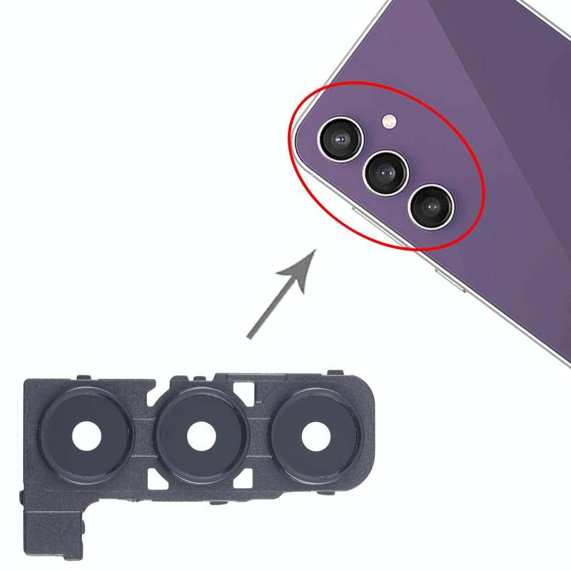 For Samsung Galaxy A25 SM-A256B 10pcs Original Rear Camera Lens Cover(Black)