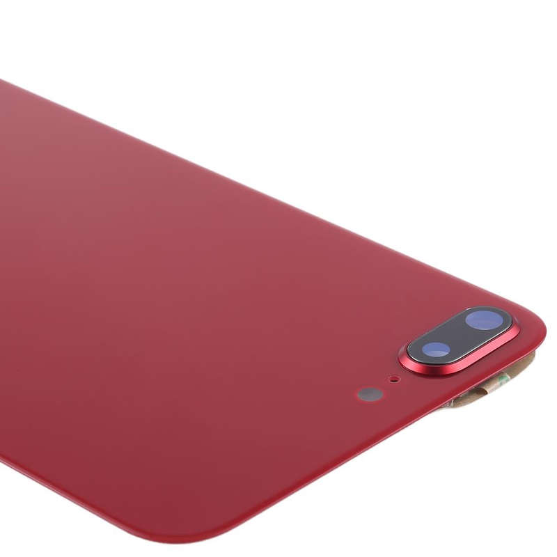 Back Cover with Adhesive for iPhone 8 Plus(Red)