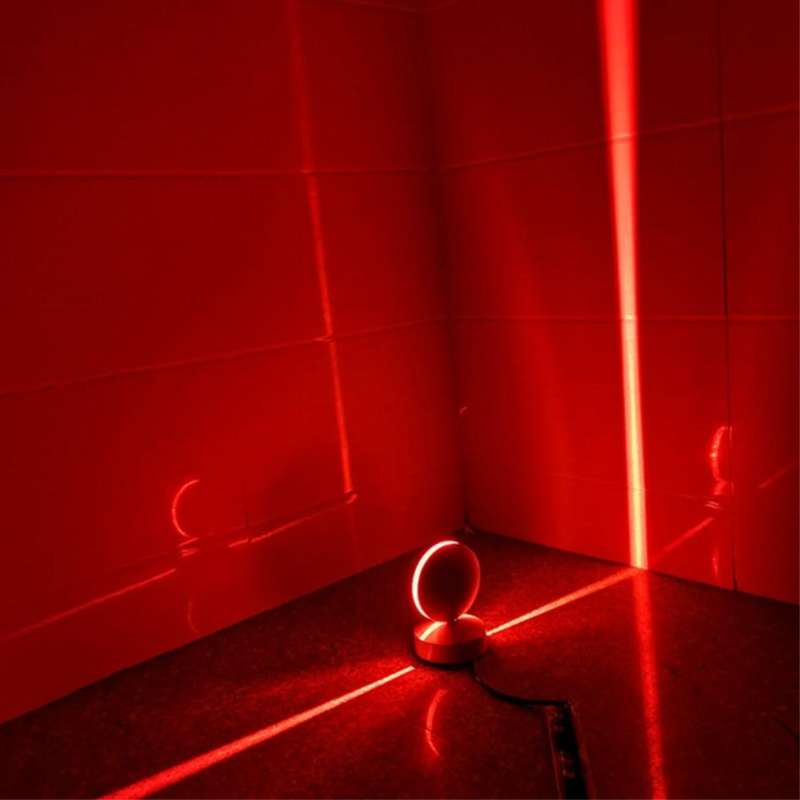 Black LED Door Frame Corridor Window Wall Spotlight(Red Light)