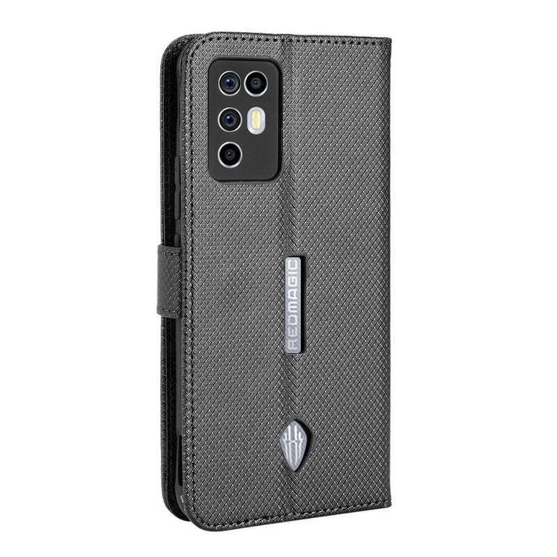 For ZTE Nubia Red Magic 6R Diamond Texture Leather Phone Case(Black)