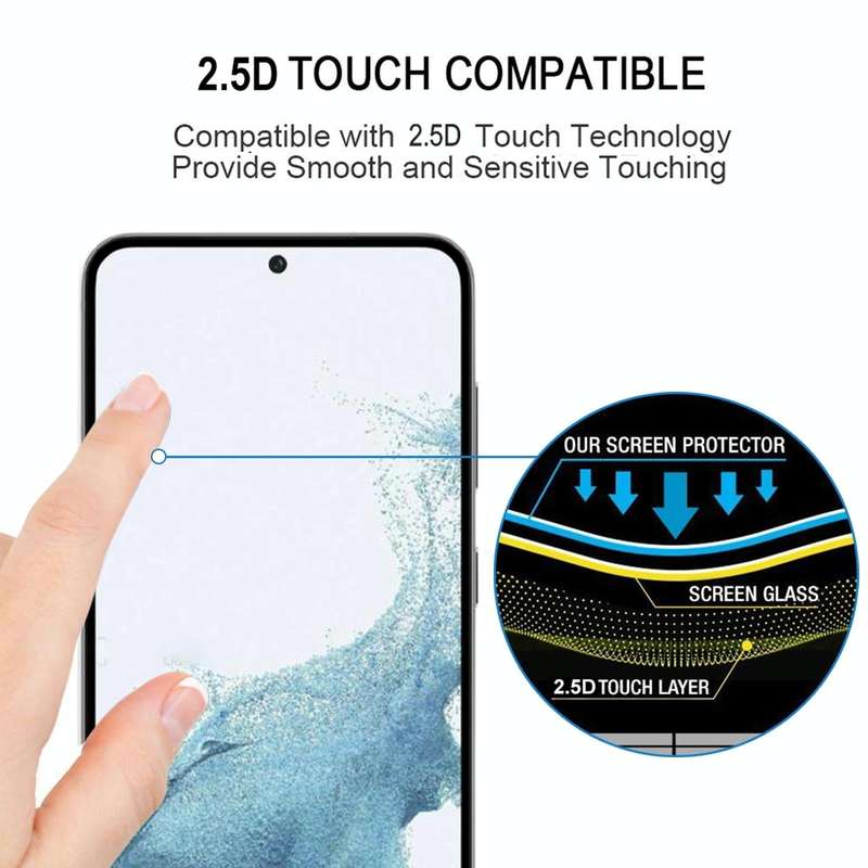 For Samsung Galaxy S23 5G / S22 5G Supports Unlocking Ultra-thin 0.18mm Full Glue Full Cover Scre...
