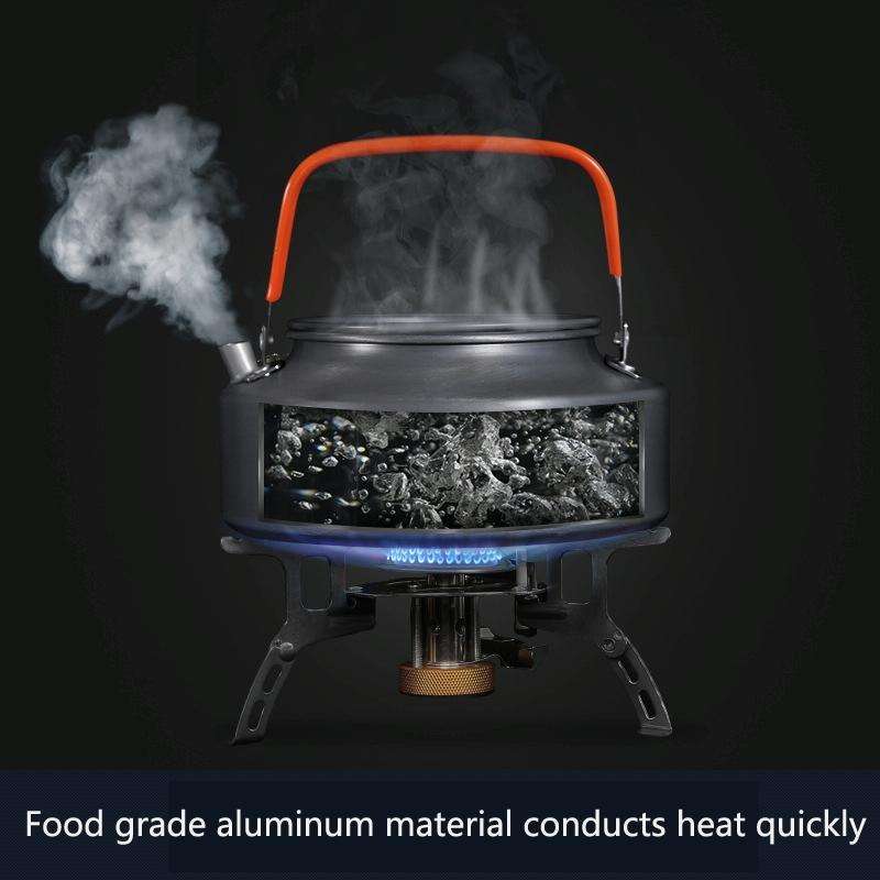 Hewolf HW-1782 Outdoor Kettle Pot Camping Tea Portable Kettle Cookware Pot, Capacity: 1.05L