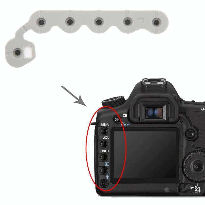 For Canon EOS 5D Mark II Camera Menu Keyboard