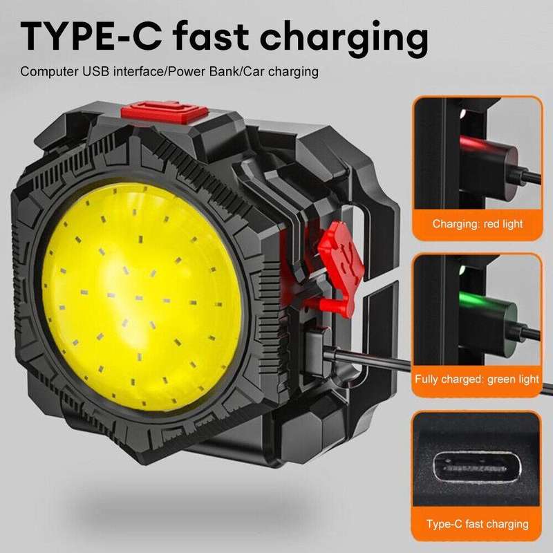 3 in 1 Mini Flashlight Wrist Light Headlight Waist Bag Light