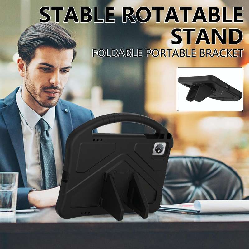 For Blackview Tab 70 WiFi 2023 EVA Shockproof Tablet Case with Holder(Black)