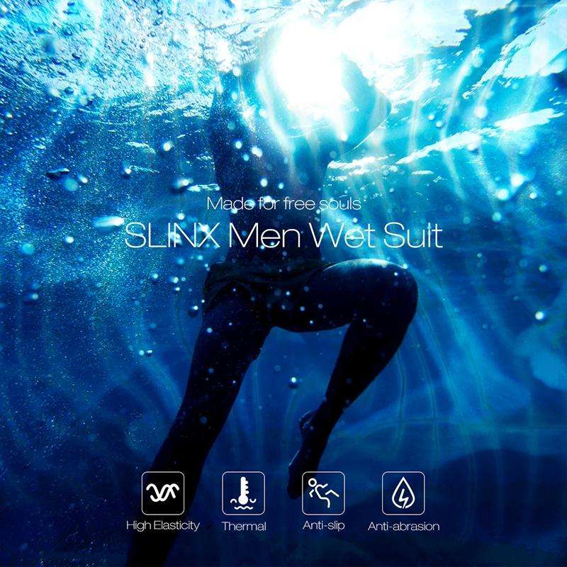 SLINX 1707 Lycra Quick-drying Long-sleeved Sunscreen Full Body Diving Wetsuit for Men, Size: M