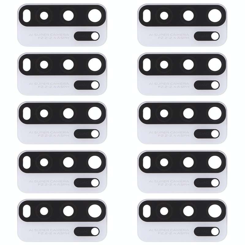 For Vivo Y50 1935, V1965A / Vivo Y30 1938 10pcs Back Camera Lens (White)