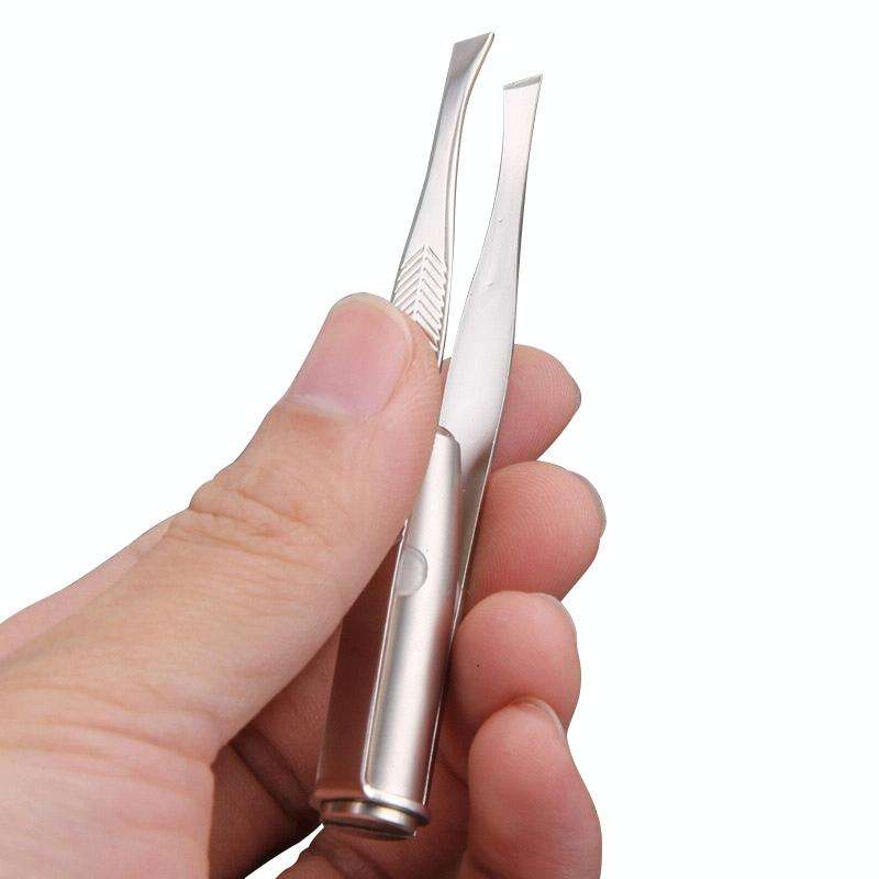 3 PCS Eyebrow Tweezer With LED Light Make Up Tool Eyes Eyelashes Hair Removal Makeup Tools Beauty...