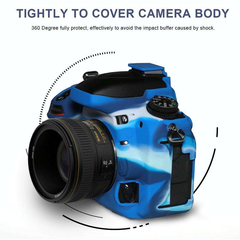 Pixel P001 For Nikon D750 Camera Silicone Protector Case(Black)