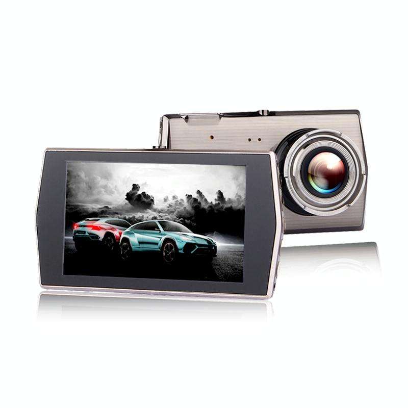 H600 4 inch Front and Rear Dual-recording HD 1080P Night Vision Driving Recorder Support Loop Rec...