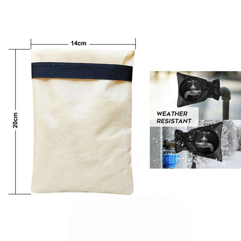 3 PCS Outdoor Winter Faucet Waterproof Oxford Cloth Antifreeze Cover, Size: 14x20cm(White)