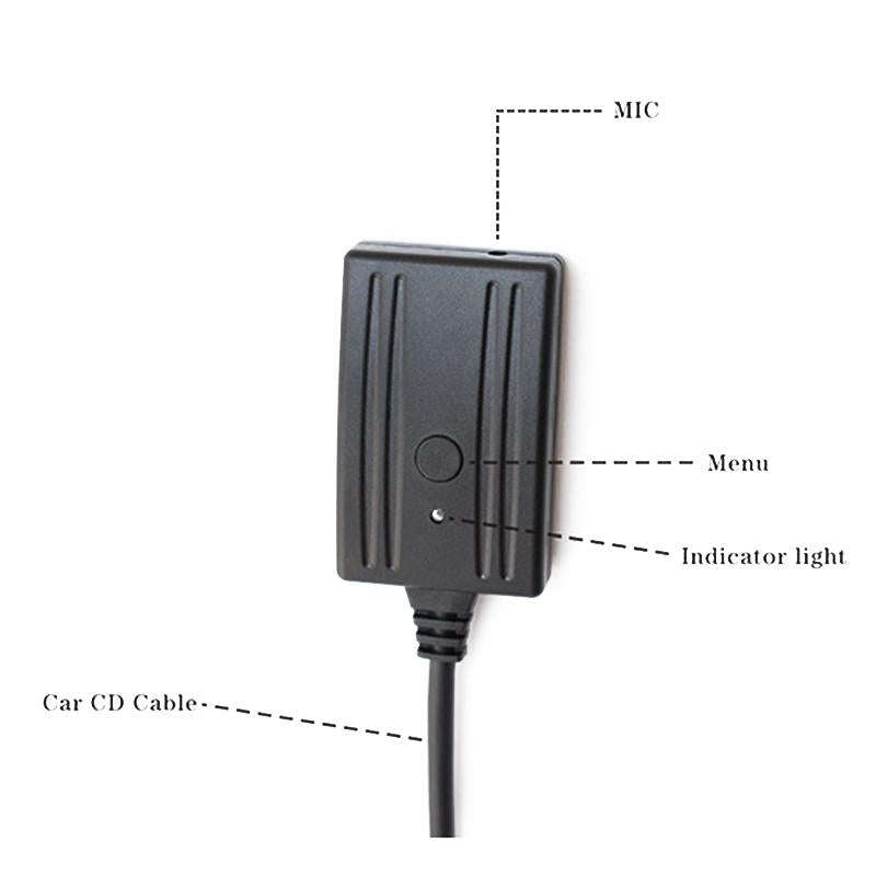 Car Wireless Bluetooth Module AUX Audio Adapter Cable AUX Bluetooth Music + MIC for Mazda M6 M3 R...